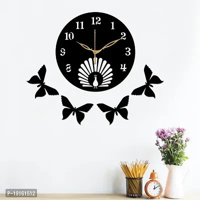 Designer  Wood Analog Wall Clock For Home And Office Decoration-thumb4