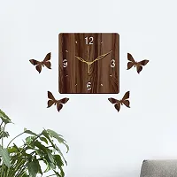 Designer  Wood Analog Wall Clock For Home And Office Decoration-thumb3