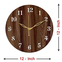 Designer  Wood Analog Wall Clock For Home And Office Decoration-thumb4