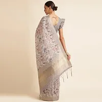 Stylish Organza Saree with Blouse piece For Women-thumb1