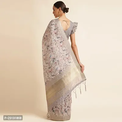 Stylish Organza Saree with Blouse piece For Women-thumb2