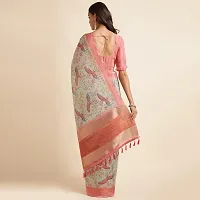 Stylish Organza Saree with Blouse piece For Women-thumb1