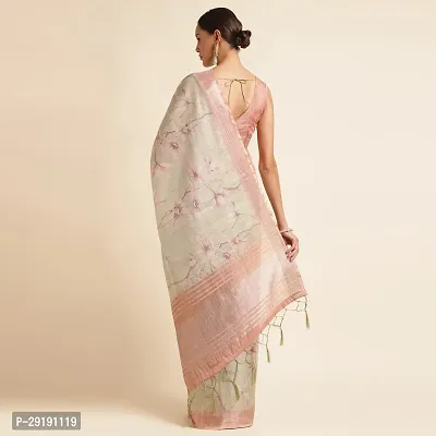 Stylish Organza Saree with Blouse piece For Women-thumb2