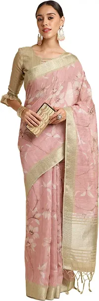 Stylish Organza Saree with Blouse piece For Women-thumb3