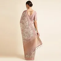 Stylish Organza Saree with Blouse piece For Women-thumb1