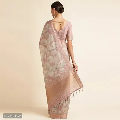 Stylish Organza Saree with Blouse piece For Women-thumb2