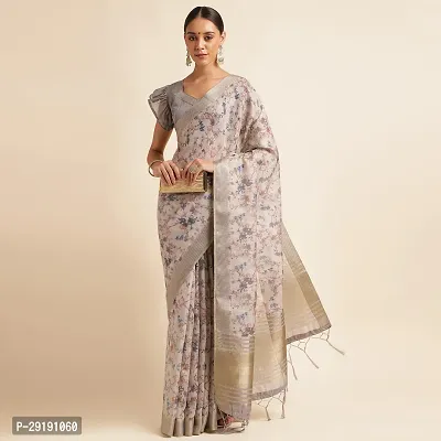 Stylish Organza Saree with Blouse piece For Women-thumb3