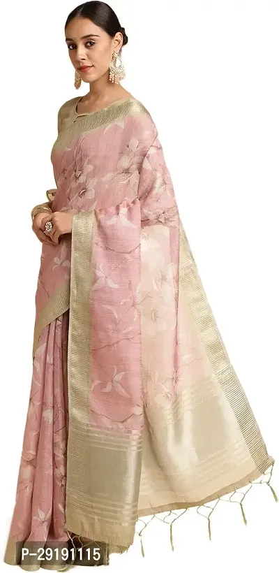 Stylish Organza Saree with Blouse piece For Women-thumb2