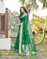 Stylish Pure Silk Saree with Blouse piece For Women-thumb1