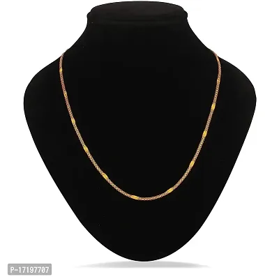 Soni Jewellery Exclusive 1 Gram Gold Plated Brass Golden Neck Chain Necklace For Men Boys Women Girls Mens Jewellery Chains 22 inches-thumb5