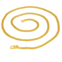 Soni Jewellery Exclusive 1 Gram Golden Thin Neck Chain For Men Boys Gold Plated Necklace For Men Boys Women (FF364)-thumb2