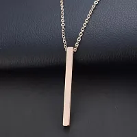 Soni Jewellery Bar Cuboid Stick Stainless Steel Locket Necklace (Pack Of 3) Gold-plated Plated Alloy Necklace-thumb2
