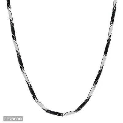 Soni Jewellery 21 Inches Stainless Steel Rice Chain for Men and Boys