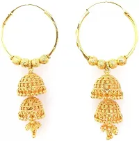 Soni Jewellery Fancy Earring Stylish Jhumki/Earring/Hoops Earrings/Stud For Women  girls Cubic Zirconia Alloy Earring Set-thumb1