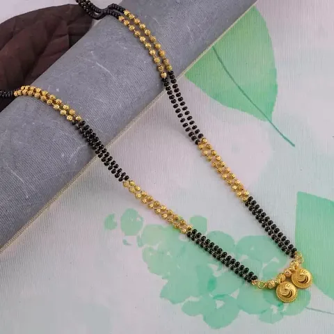 Soni Jewellery Gold Plated wati tanmaniya for Women and Girls Brass Mangalsutra