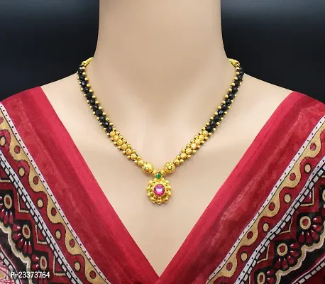 Soni Jewellery Maharashtrian Tanmaniya Wedding marathi Mani Mala Thushi Mangalsutra for Women