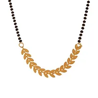 Soni Jewellery Jewellery One Gram Gold Plated Combo of 4 Mangalsutra Necklace Pendant Tanmaniya Nallapusalu Black Bead Chain For Women and Girls-thumb2