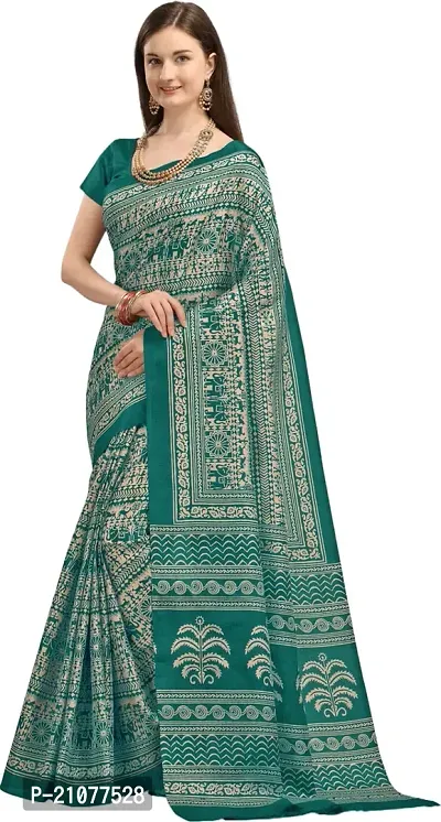 Elegant Light Green Organza Saree with Blouse piece-thumb5