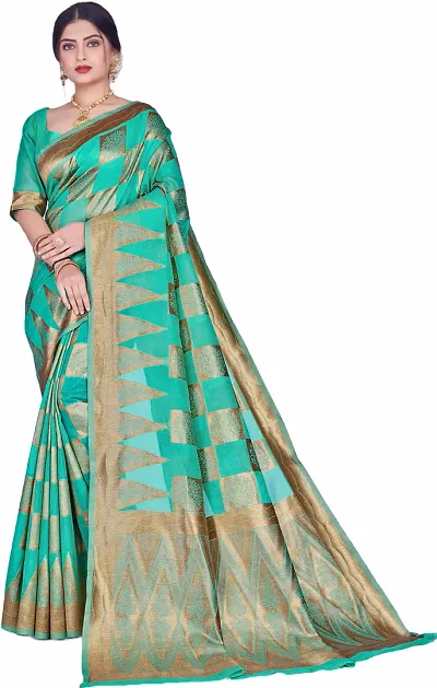 Must Have Cotton Silk Saree with Blouse piece 
