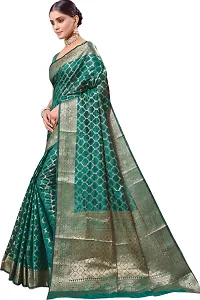 Elegant Light Green Net Saree with Blouse piece-thumb3