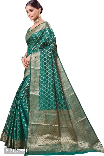 Elegant Light Green Net Saree with Blouse piece-thumb4