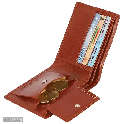 Men Formal Tan Artificial Leather Wallet-thumb2