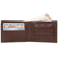 Goldalpha Men Formal Brown Artificial Leather Wallet (5 Slots)-thumb3