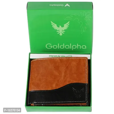 Goldalpha Men Casual, Ethnic,Evening/Party,Formal,Travel,Trendy Brown Artificial Leather Wallet/Purse-thumb5