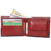 Goldalpha Men Casual, Ethnic,Evening/Party,Formal,Travel,Trendy Maroon Artificial Leather Wallet/Purse-thumb3