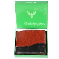 Goldalpha Men Casual, Ethnic,Evening/Party,Formal,Travel,Trendy Brown Artificial Leather Wallet/Purse-thumb2