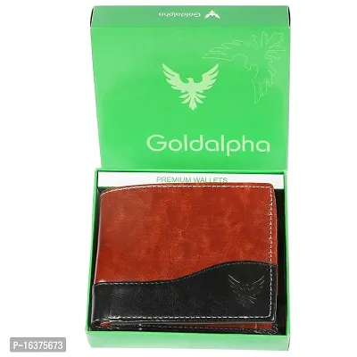 Goldalpha Men Casual, Ethnic,Evening/Party,Formal,Travel,Trendy Brown Artificial Leather Wallet/Purse-thumb3