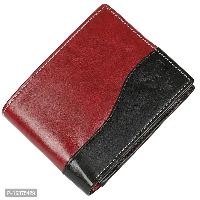 Goldalpha Men Casual, Ethnic,Evening/Party,Formal,Travel,Trendy Maroon Artificial Leather Wallet/Purse-thumb0