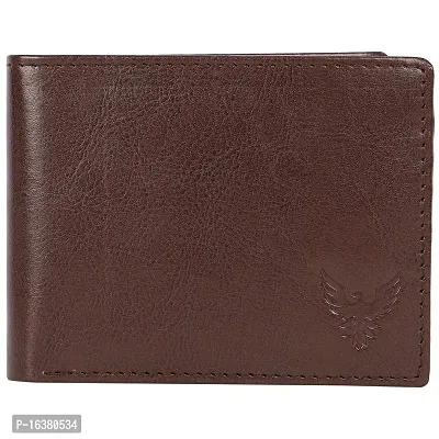 Goldalpha Men Formal Brown Artificial Leather Wallet (5 Slots)