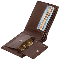 Goldalpha Men Formal Brown Artificial Leather Wallet (5 Slots)-thumb1