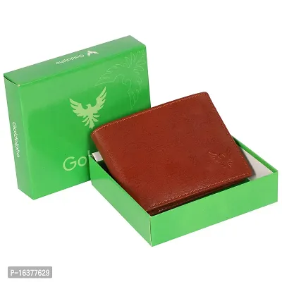 Men Formal Tan Artificial Leather Wallet-thumb3