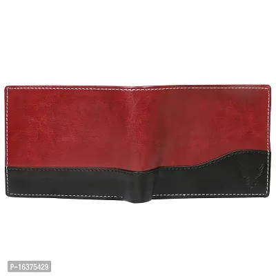 Goldalpha Men Casual, Ethnic,Evening/Party,Formal,Travel,Trendy Maroon Artificial Leather Wallet/Purse-thumb5