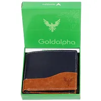 Goldalpha Men Casual, Ethnic,Evening/Party,Formal,Travel,Trendy Blue Artificial Leather Wallet/Purse-thumb2