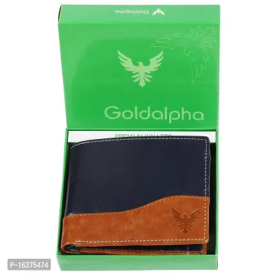 Goldalpha Men Casual, Ethnic,Evening/Party,Formal,Travel,Trendy Blue Artificial Leather Wallet/Purse-thumb3