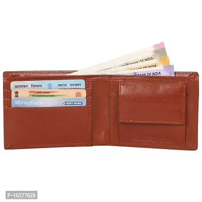 Men Formal Tan Artificial Leather Wallet-thumb4