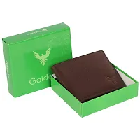 Goldalpha Men Formal Brown Artificial Leather Wallet (5 Slots)-thumb2