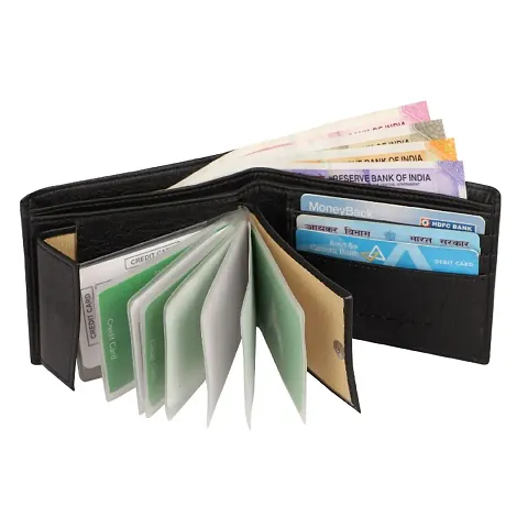 Classic Artificial Leather Solid Wallets for Men