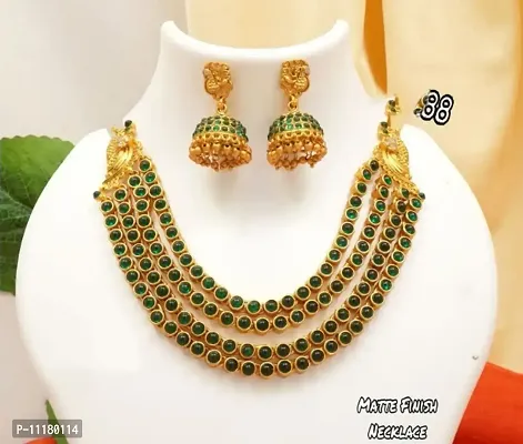 Brass Beautiful Layered Jewellery Set-thumb0