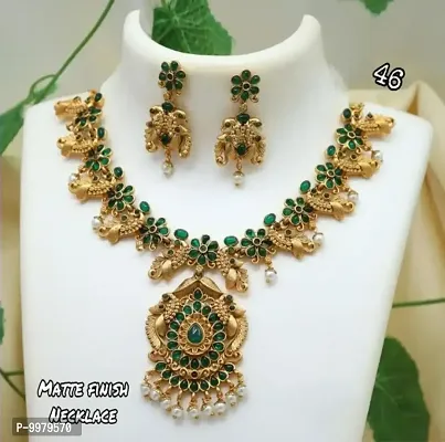 Traditional Gold Plated Alloy Fancy Jewellery Set-thumb0