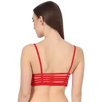 M K AND SONS 6 STRAP fancy bra daily use bra, 6 strap bra, bra bralette bra, bra combo set pack of 3 cotton bra-thumb2