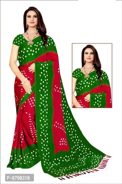 SILK  BLEND BANDHANI SAREE-thumb0