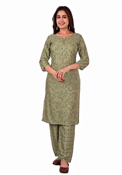 Mittal Trendz Women's Straight Kurta and Pant Set