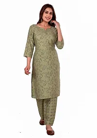 Mittal Trendz Women's Printed Straight Kurta and Pant Set-thumb3