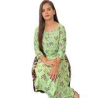 Mittal Trendz Fashionable Rayon Kurti Set for Women (Large, Green)-thumb2