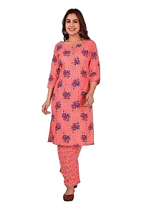 Mittal Trendz Printed Rayon Kurta Pant Set for Women - Jaipuri Kurti Pant Set - Kurta Set for Women  Girls-thumb1