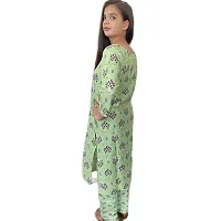 Mittal Trendz Fashionable Rayon Kurti Set for Women (Large, Green)-thumb1